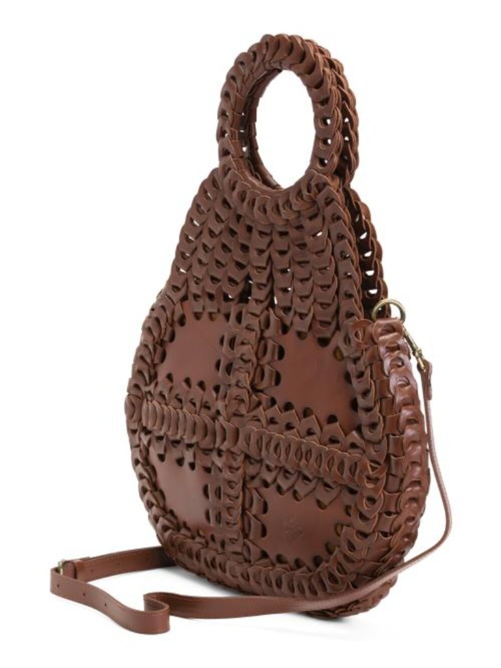 PATRICIA NASH Leather Pisticci Chain Link Top Handle With Shoulder Strap - Picture 3 of 5